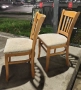 Дървени дъбови столове 2 броя, снимка 3