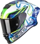 Мото Каска SCORPION EXO-R1 EVO 2 AIR Cornering Gree/Blue 2026 860.37 лв. / 439.90 €, снимка 1