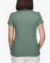Дамска тениска с лого — памук — зелена — размери XS-L, снимка 2