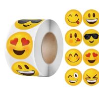 100 бр микс Смайли Емотикон Smile Еможи Emoji малки самозалепващи лепенки стикери за ръчна изработка, снимка 1 - Други - 45323097