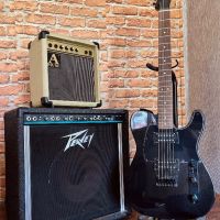 Електрическа китара  Squier Affiniti с кубета, снимка 1 - Китари - 45859198