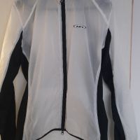 Бяло и черно вело яке за дъжд и вятър, снимка 2 - Спортна екипировка - 45240996