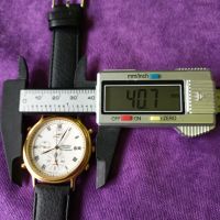 Изключително рядък Японски Seiko Сейко часовник 90г.Хронограф Аларма Позлата Japan made Оригинал, снимка 13 - Мъжки - 45128868