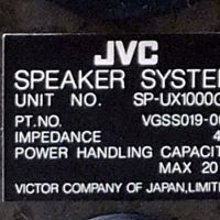 Тонколони JVC SP-UX1000GR- Mini Bookshelf, снимка 7 - Тонколони - 45948442