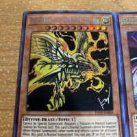 Оригинална карта Yu-Gi-Oh! The Winged Dragon of Ra Prismatic Secret Rare Югио, снимка 2 - Карти за игра - 29649680