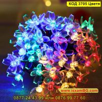 Соларни лампички за градина цветя с 8 режима на светене в различни светлини - КОД 3705 Цветя, снимка 8 - Градински мебели, декорация  - 45098744
