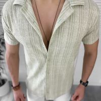 Мъжка риза с къс ръкав Ариан модел 2024, снимка 3 - Ризи - 45266214