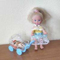 Малка кукличка с количка и бебе, снимка 3 - Кукли - 45317179