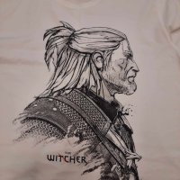 Две чисто нови мъжки, маркови тениски с етикетите, The Witcher, CROPP, снимка 2 - Тениски - 45819219
