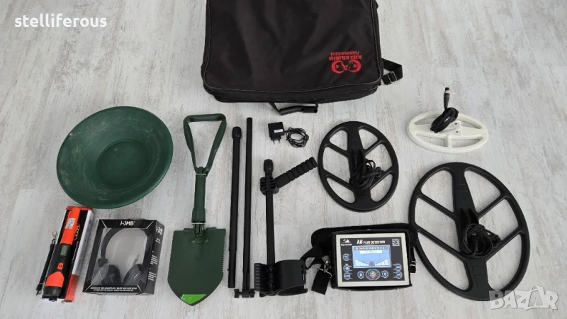 Професионален металотърсач-скенер за кухини,злато и други метали до 2,5метра,пълен комплект, снимка 1