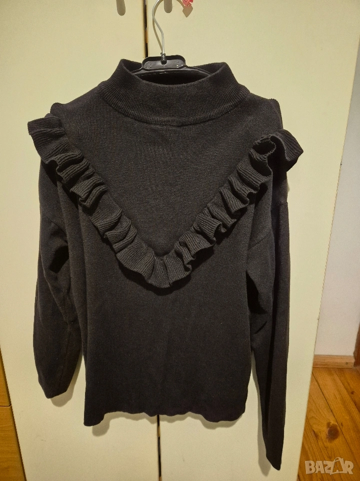 черна кашмирена блузка, снимка 1