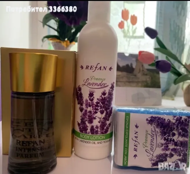 Нов парфюм Baccarat Rouge 55 ml от Рефан + подарък сапун и лосион за тяло лавандула, снимка 1