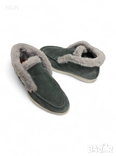 Тренд модел дизайнерски боти с пух LP , снимка 1