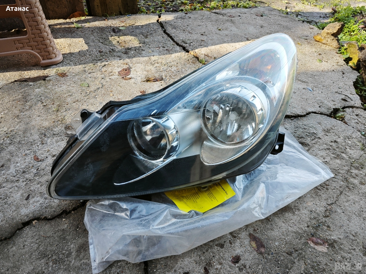 фар опел корса Д, десен , снимка 1