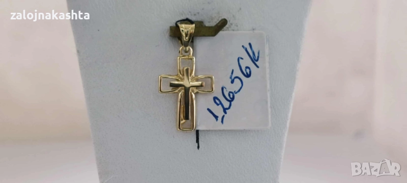 Нов Златен кръст-0,85гр/14кр, снимка 1