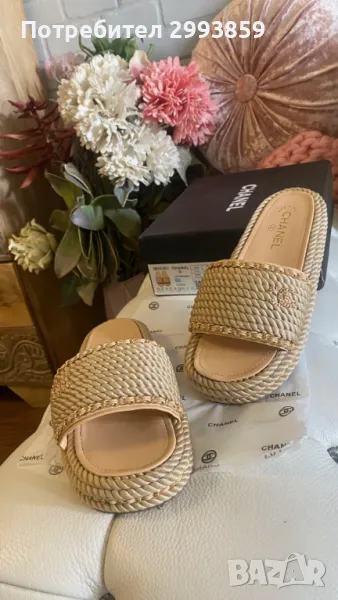 чехли Шанел*Chanel braided sandals*38,39, снимка 1