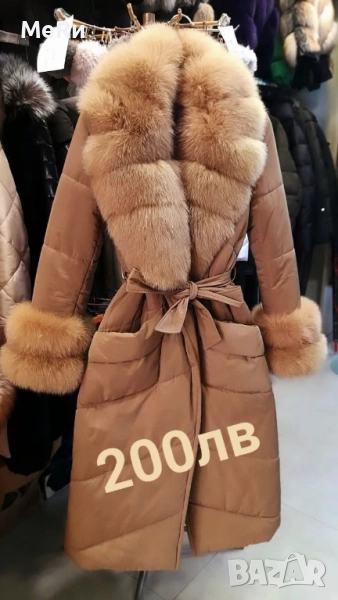 Палто с естествен косъм , снимка 1