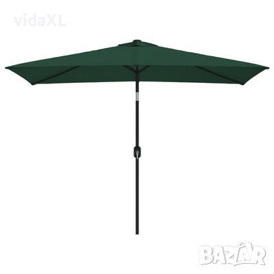 vidaXL Правоъгълен чадър за слънце, 200 х 300 см, зелен（SKU:40771, снимка 1