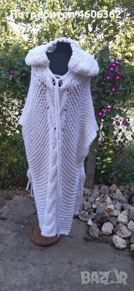 ръчно изплетено пончо , снимка 1