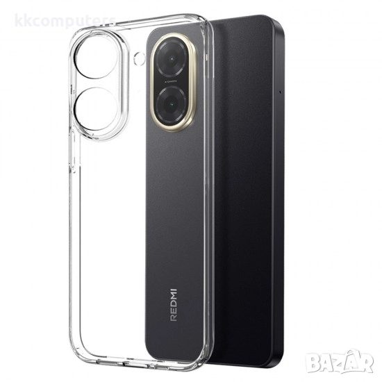 Силиконов кейс MBX Jelly 1.5mm и Протектор За Xiaomi Redmi A5, Прозрачен, снимка 1