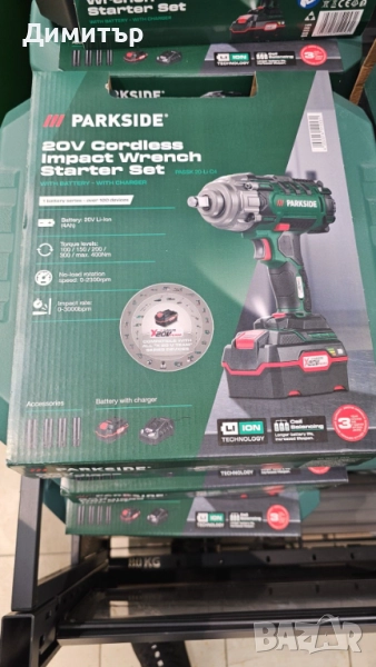 ЧИСТО НОВ Ударен гайковерт PARKSIDE PASSK 20-Li C4 със зарядно и батерия, снимка 1