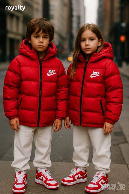 Nike Червено Детско Яке , снимка 1