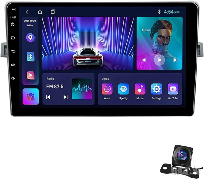 Мултимедия, TOYOTA Verso, R20, VERSO, 2009-2018, с Android, Двоен дин 2, с Андроид, Навигация, Verso, снимка 1