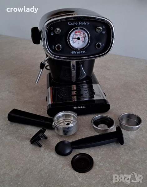 Kафемашина ARIETE CAFE RETRO еспресо машина със стиймър, снимка 1
