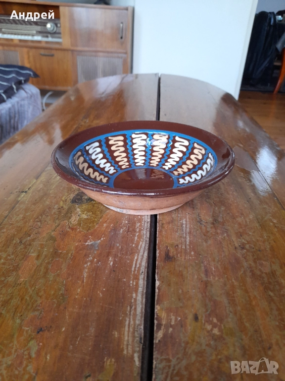 Стара керамична паница #19, снимка 1