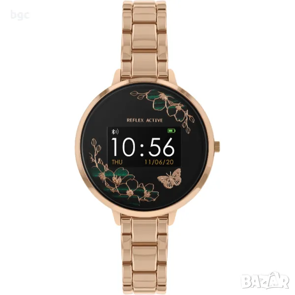 Smartwatch Часовник Reflex Active SERIES 03, Rose / Green Flower Dial, снимка 1