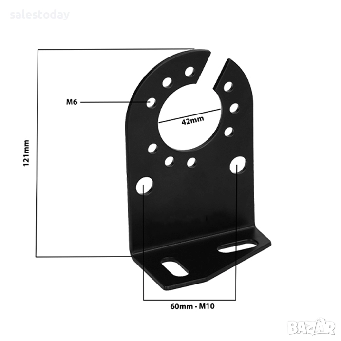 Планка за ремарке, стомана стойка за кабелите на ремаркето, снимка 1