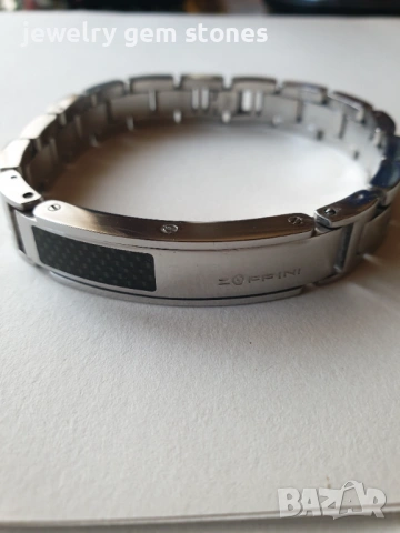 Мъжка гривна Zoppini с естествен карбон