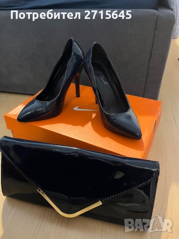 Чанта + Официални обувки Paolo Botticelli, снимка 1 - Дамски обувки на ток - 45751200
