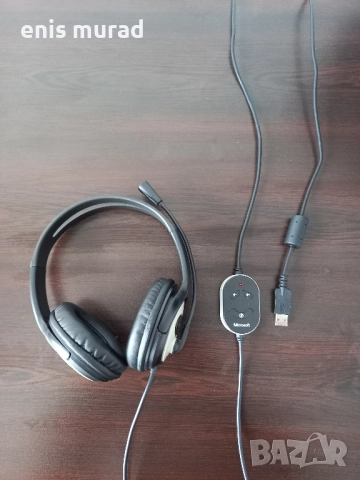 Слушалки Microsoft LifeChat LX-3000 с микрофон – USB, отлично състояние, снимка 4 - Слушалки за компютър - 51946719
