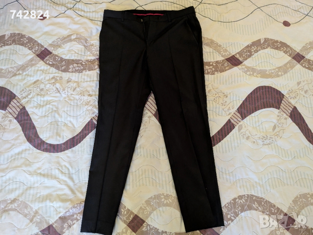 Hugo Boss BOSS костюм Super 120, размер 48, нов с етикет, черен, снимка 4 - Костюми - 54118993