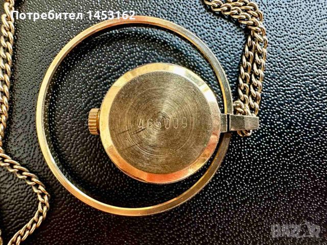 Антикварен руски часовник колие "Чайка", снимка 3 - Дамски - 45492472
