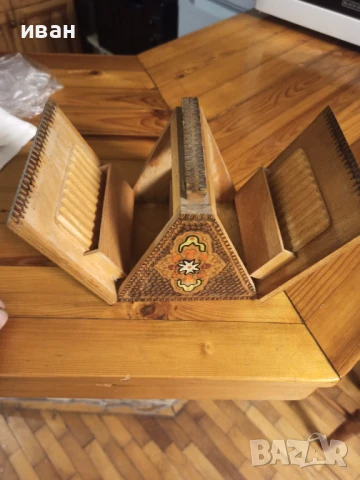 Дървена кутия табакера, снимка 3 - Антикварни и старинни предмети - 51126914