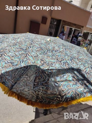 Голям чадър Чадъри за градината,къмпинг Чадър за плаж и всякакви други места От здрав брезентов плат, снимка 4 - Градински мебели, декорация  - 53025295