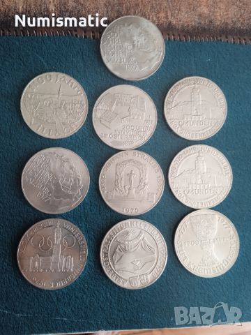 Лот сребърни монети - 100 schilling, снимка 2 - Нумизматика и бонистика - 45236727