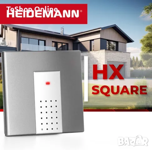 Безжичен звънец радиогонг Heidemann FUNKGONG-Set HX Square, снимка 5 - Други стоки за дома - 42283941