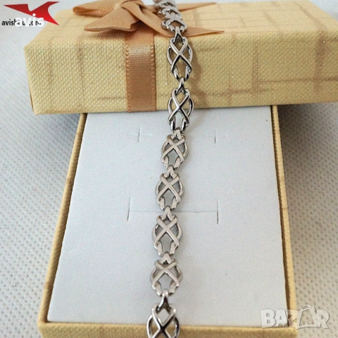 Гривна с платинено покритие 231091, снимка 2 - Гривни - 53249325