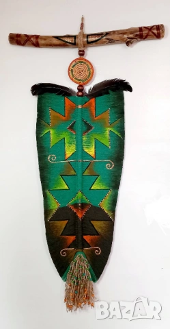 Етно-арт голямо пано -декорация . Авторско -уникат 65 см 