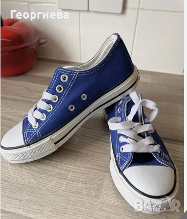 Нови сини кецове Converse 36 номер, снимка 1 - Кецове - 47248590