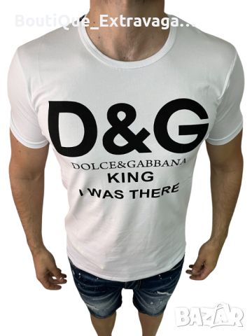 Мъжка тениска Dolce & Gabbana the King !!!, снимка 1 - Тениски - 45698117