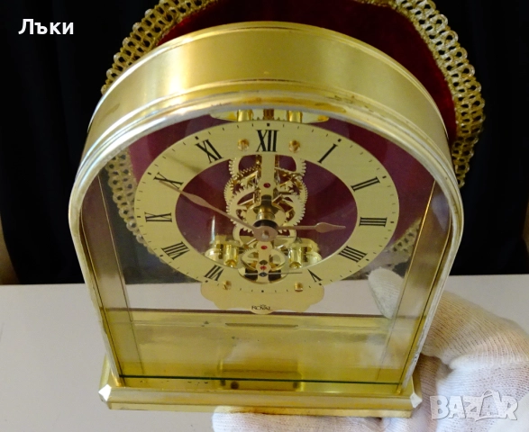 Кралски настолен часовник скелетон S.Haller. , снимка 9 - Антикварни и старинни предмети - 52553554