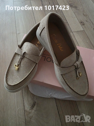 Велурени мокасини, снимка 3 - Дамски ежедневни обувки - 51834728