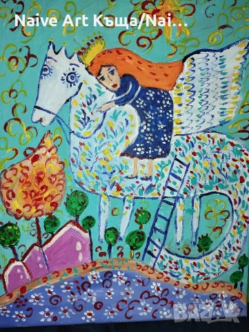 Картина платно маслени бои акрилни бои размер ш.32 / в.42