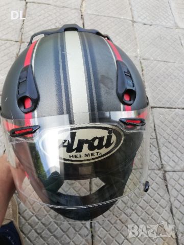 Мото каска Arai rebel trophy Red, XL, 62см, Made in Japan, Pinlock , снимка 16 - Други спортове - 45713565