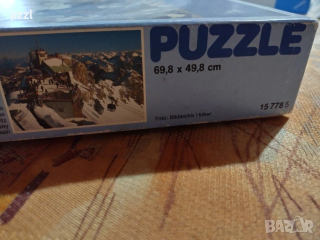 Пъзел "Highest Mountain of Germany” Ravensburger 1988г. 1000 части, снимка 3 - Пъзели - 53608230
