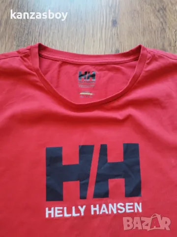 Helly Hansen Hh Logo T Shirt Red - страхотна мъжка тениска ХЛ, снимка 2 - Тениски - 49589241